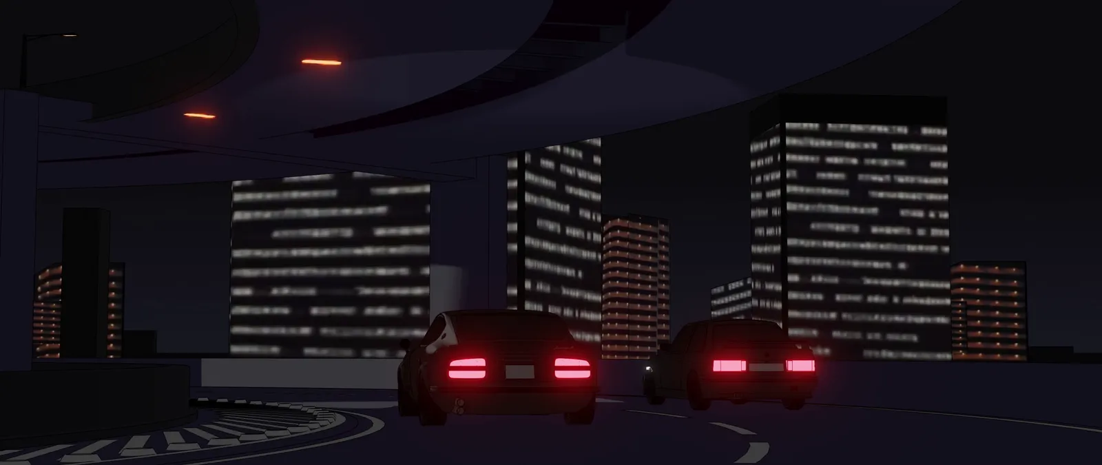 Anime-inspired scene recreation, wide cinematic framing